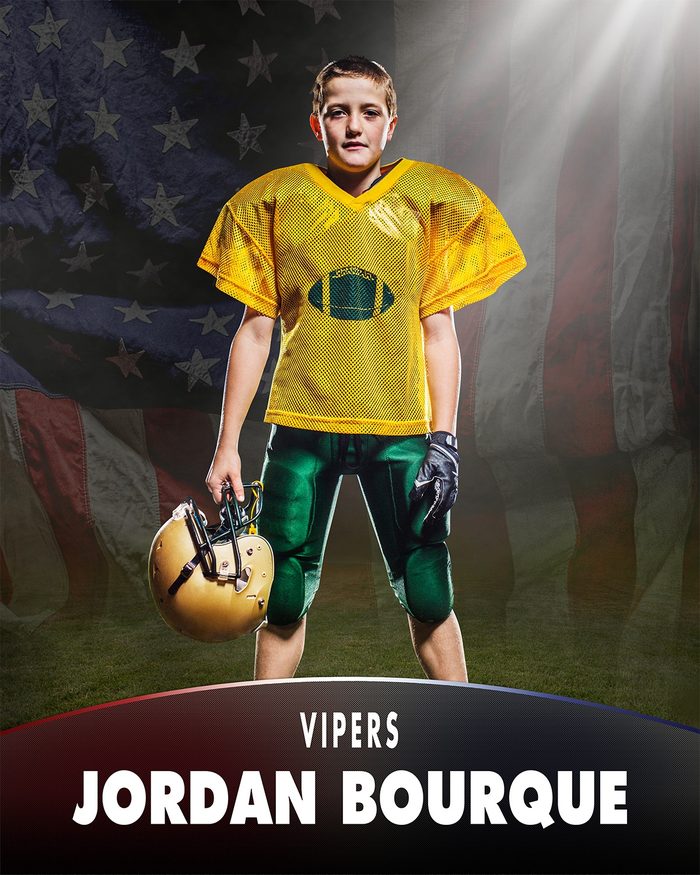 Football sports photography — composite editing