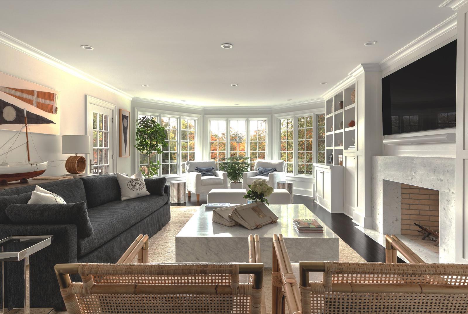 Living room before editing